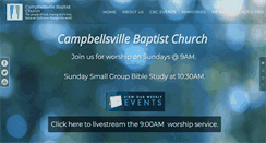 Desktop Screenshot of campbellsvillebaptistchurch.com